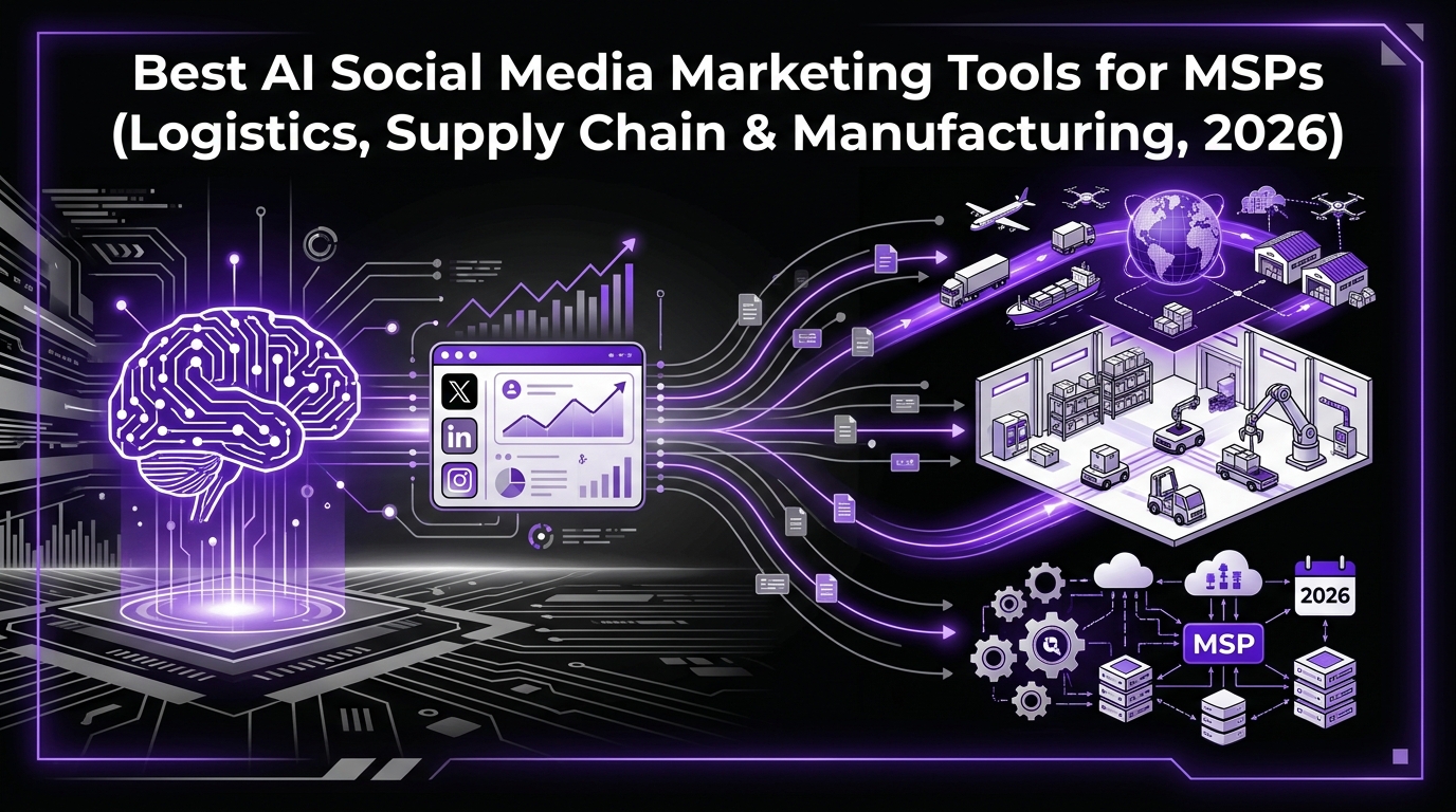 Best AI Social Media Marketing Tools for MSPs (Logistics, Supply Chain & Manufacturing, 2026)