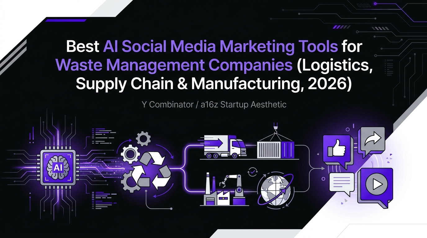 Best AI Social Media Marketing Tools for Waste Management Companies (Logistics, Supply Chain & Manufacturing, 2026)