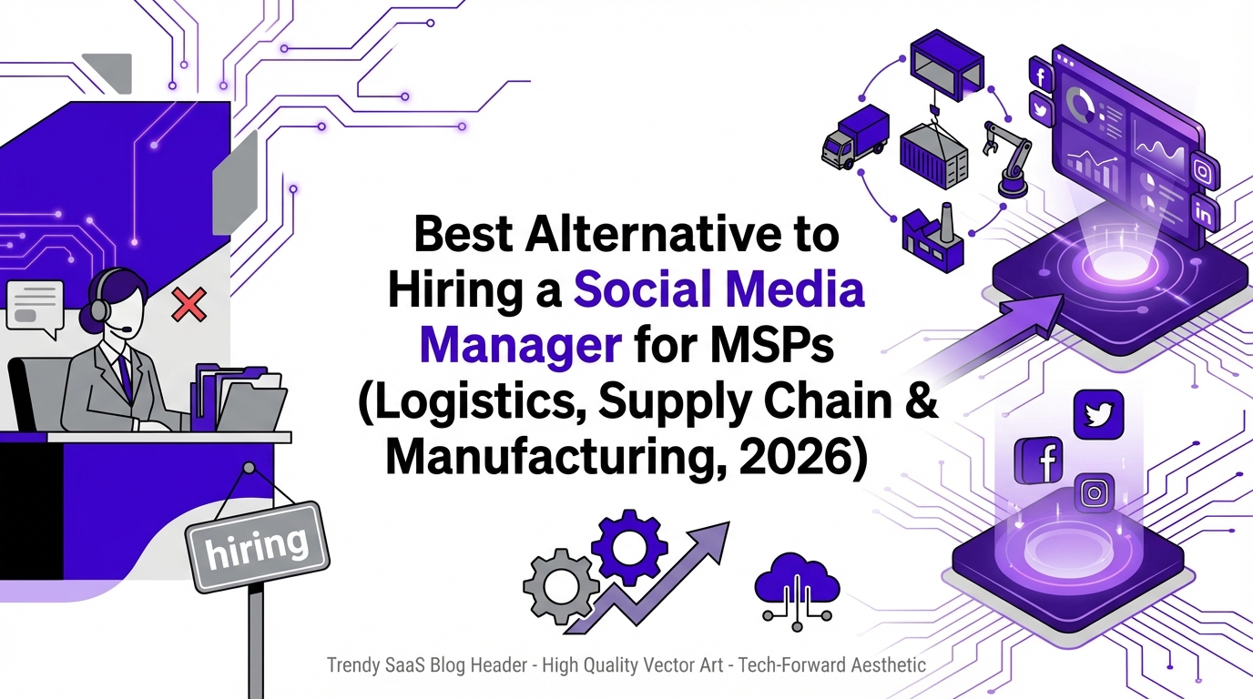 Best Alternative to Hiring a Social Media Manager for MSPs (Logistics, Supply Chain & Manufacturing, 2026)